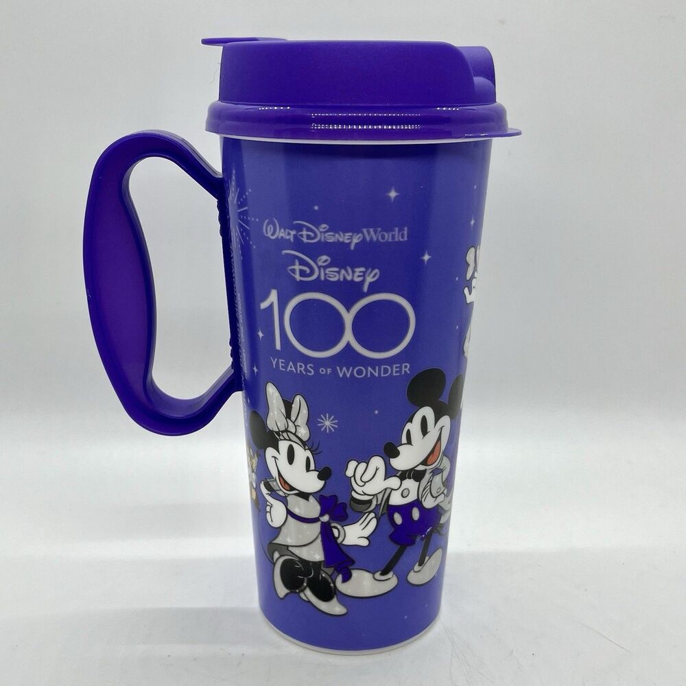 Walt Disney World 100 Years of Wonder Refillable Resort Travel Mug Purple